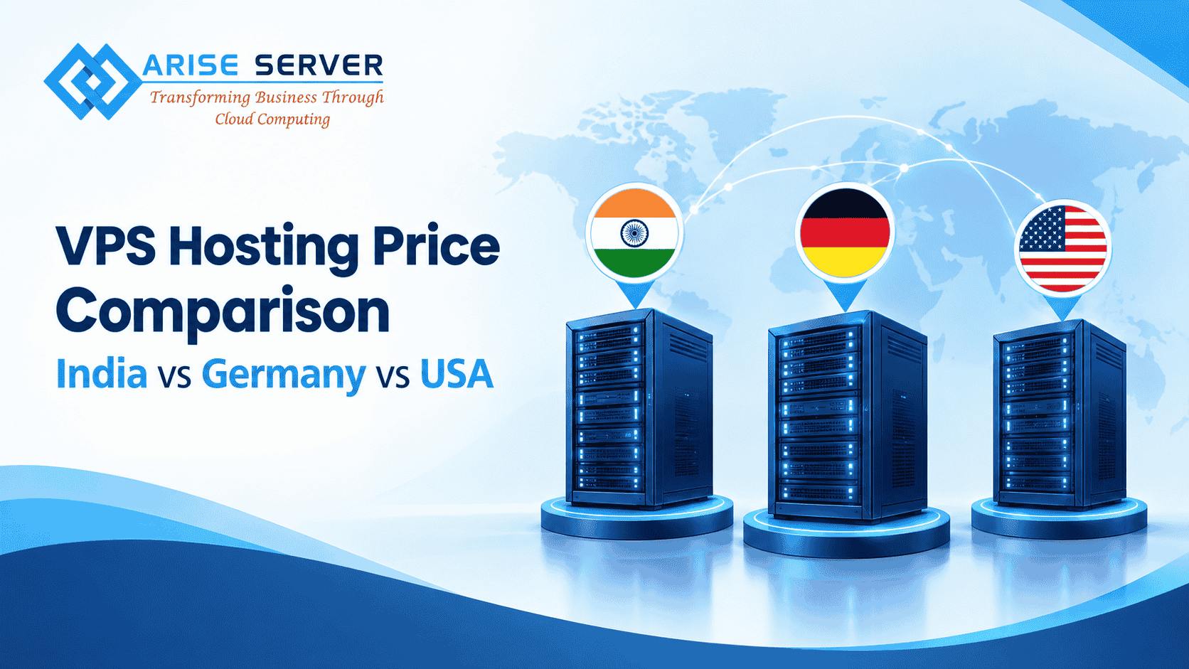 VPS hosting price comparison between India Germany and USA